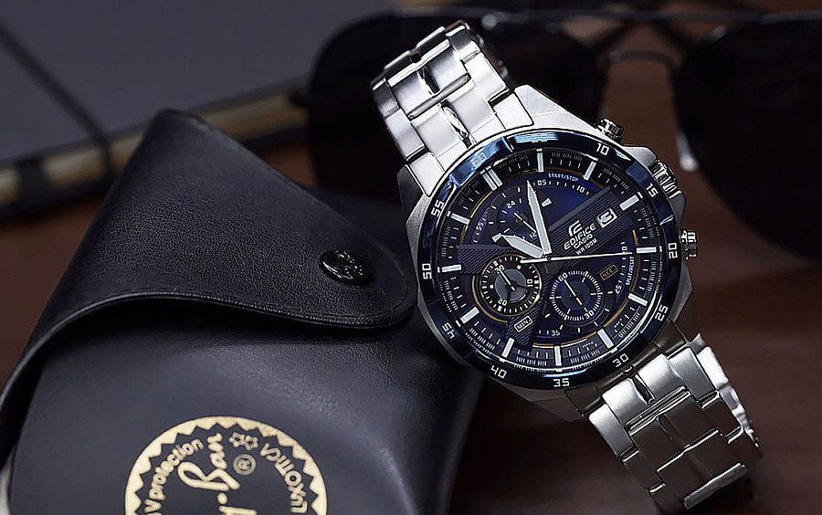 Часы Casio Edifice EFR-556DB-2A — Япония, кварцевые