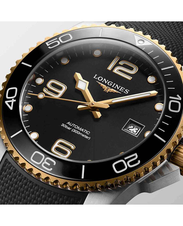 Часы Longines HydroConquest L3.781.3.56.9 — механические, металл сталь