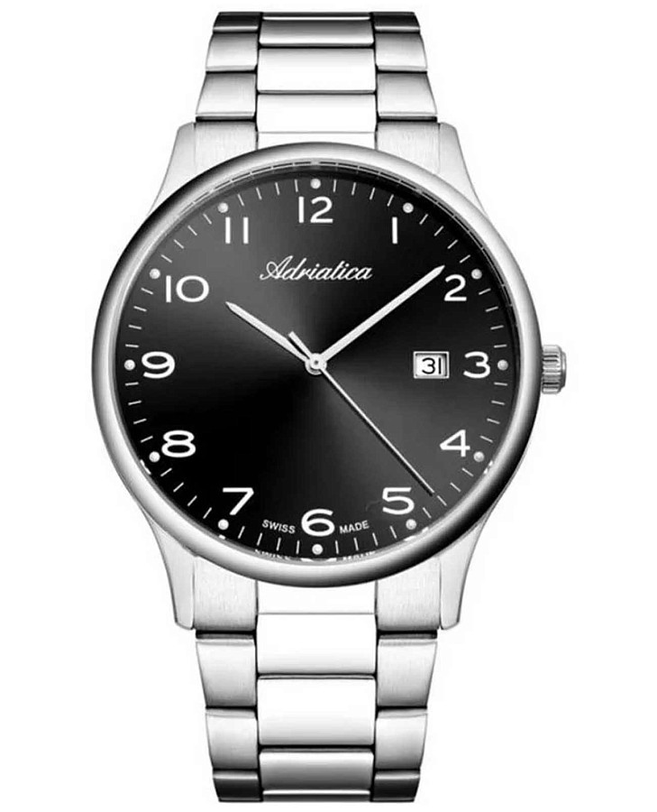 Часы Adriatica Classic A1293.5124Q — мужские, черный