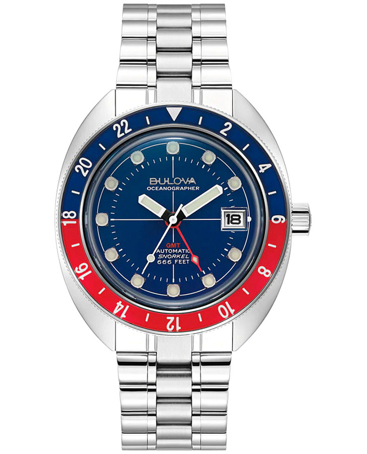 Часы Bulova Oceanographer 96B405 — мужские, синий