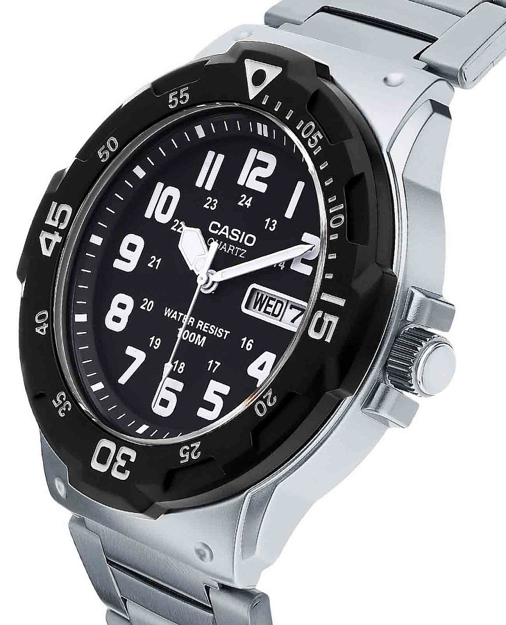 Часы Casio Collection MRW-200HD-1BVDF (MRW-200HD-1B) — пластик, Япония
