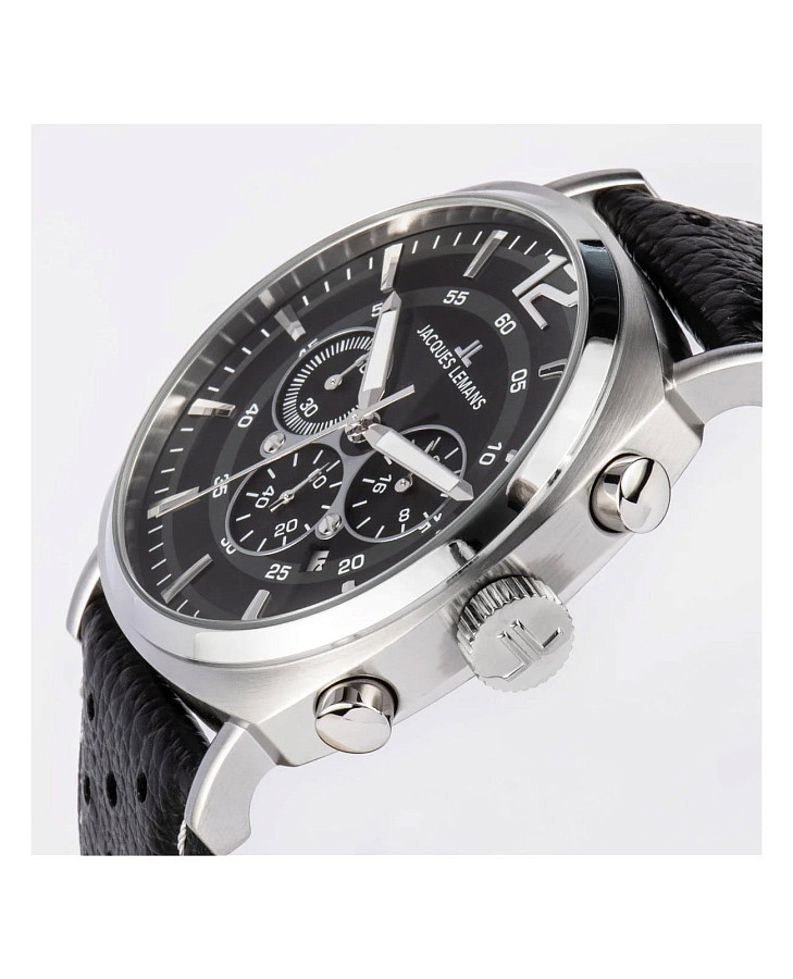 Часы Jacques Lemans Lugano 1-1645T — кварцевые, сталь металл