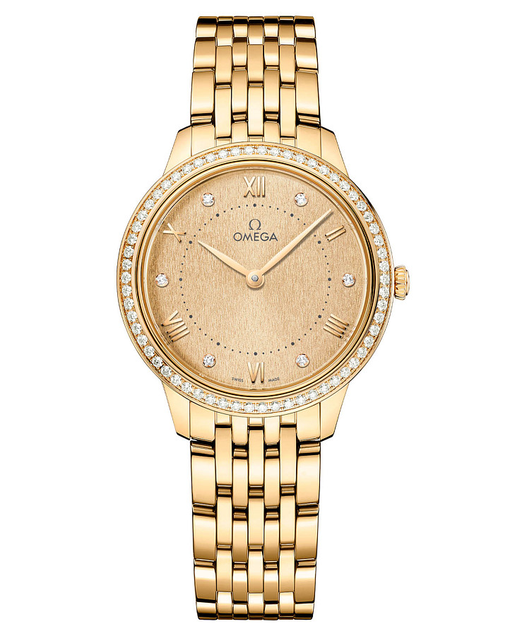 Часы Omega De Ville Prestige 434.55.30.60.58.001 — женские, золотой