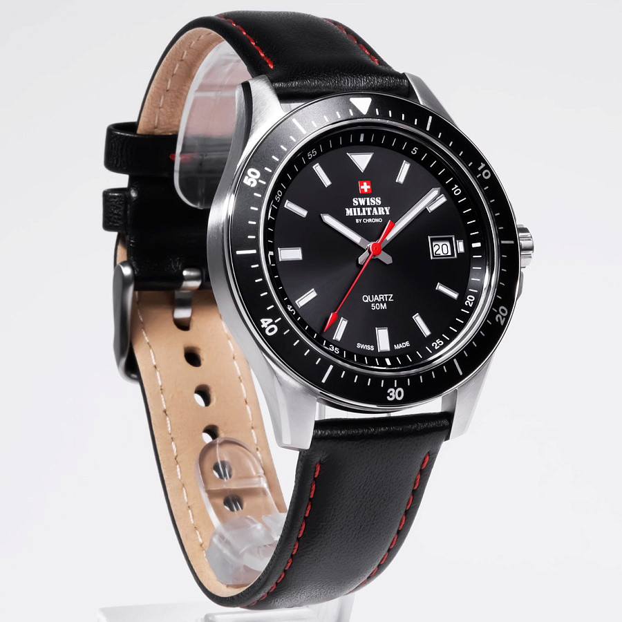 Часы Swiss Military by Chrono SM34082.04 — кварцевые, металл сталь