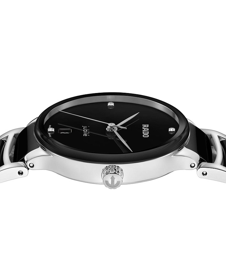 Часы Rado Centrix R30040712 — сталь + керамические вставки, женские
