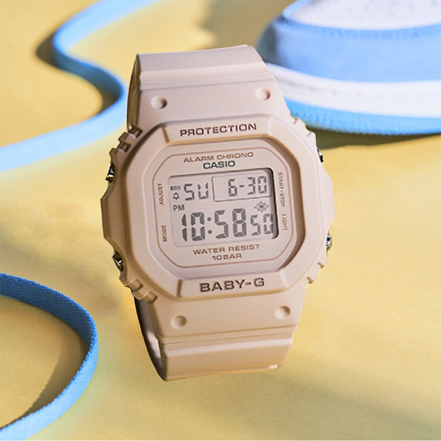 Часы Casio Baby-G BGD-565-4E — серый, пластик