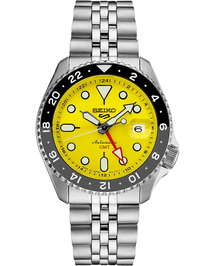 Часы Seiko 5 Sports SSK017K1 — мужские, желтый