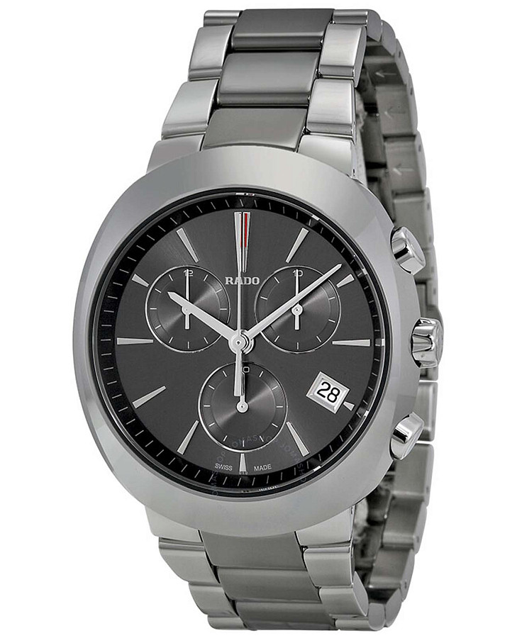 Часы Rado D-Star Chronograph R15937102 — сталь + керамические вставки, мужские
