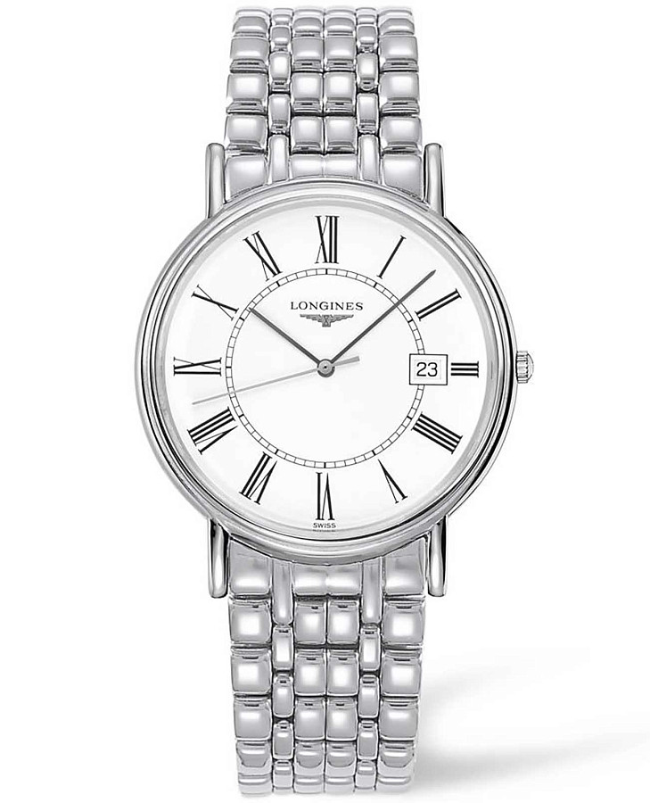 Часы Longines Presence L4.790.4.11.6 — мужские, белый