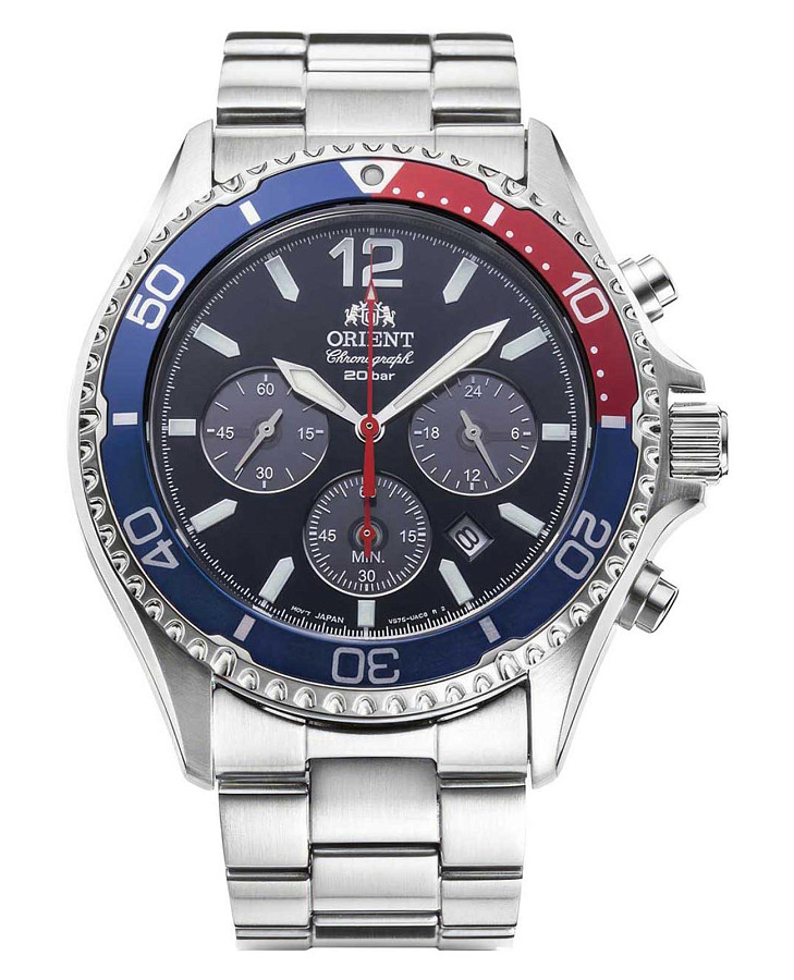 Часы Orient Chronograph RA-TX0201L (RN-TX0201L) — мужские, черный