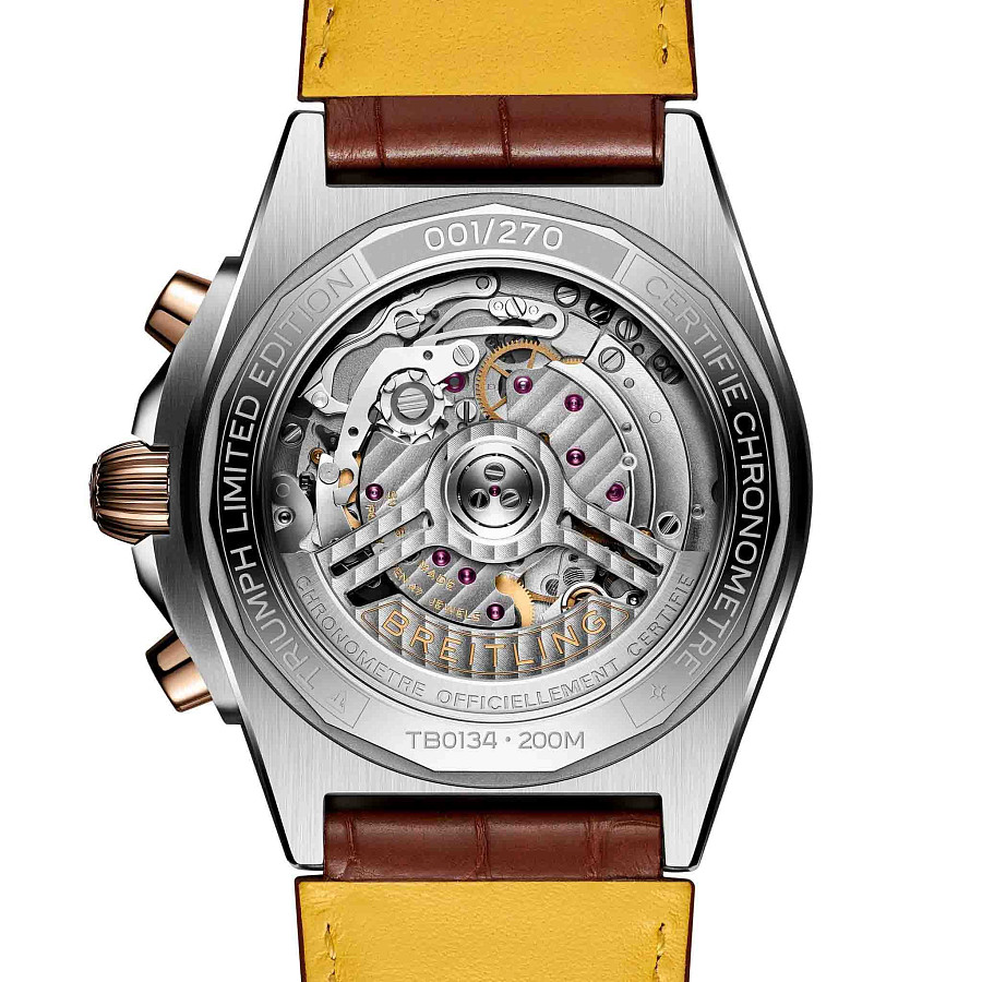 Часы Breitling Chronomat B01 42 Triumph Speed-Triple 1200 RR TB01341A1B1P1 — кожаный, мужские