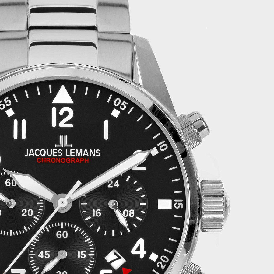 Часы Jacques Lemans 42-2C — кварцевые, сталь металл