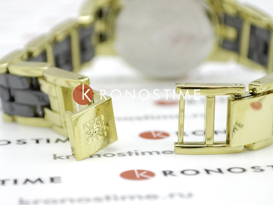 Часы Anne Klein Diamond 1610BKGB — черный, металл сталь