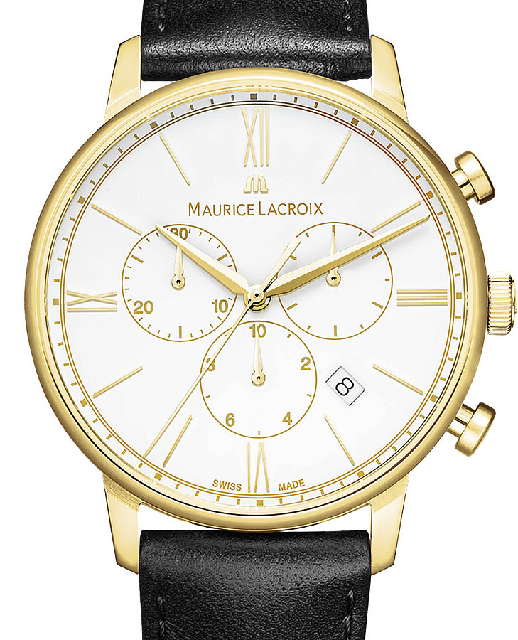 Часы Maurice Lacroix Eliros Chronograph EL1098-PVY01-110-2 — белый, металл сталь