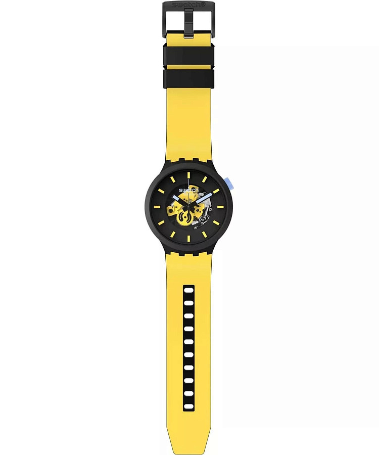 Часы Swatch Big Bold Bioceramic Lacquered SB03B109 — кварцевые, биокерамика