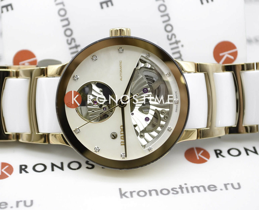 Часы Rado Centrix Automatic Diamonds Open Heart R30248902 — механические, Швейцария, женские