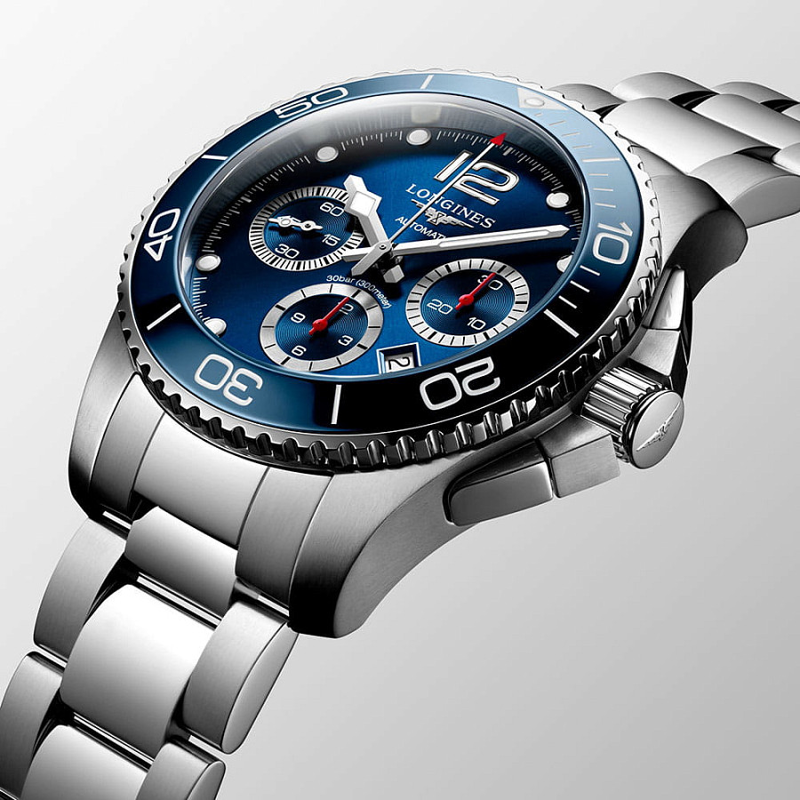 Часы Longines HydroConquest L3.883.4.96.6 — нержавеющая сталь, мужские
