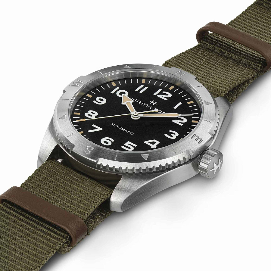 Часы Hamilton Khaki Field Expedition Auto H70315931 — черный, сталь