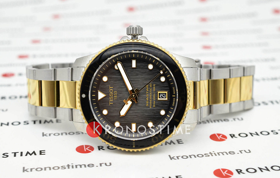 Часы Tissot Seastar 1000 Powermatic 80 T120.807.22.051.00 — Швейцария, механические