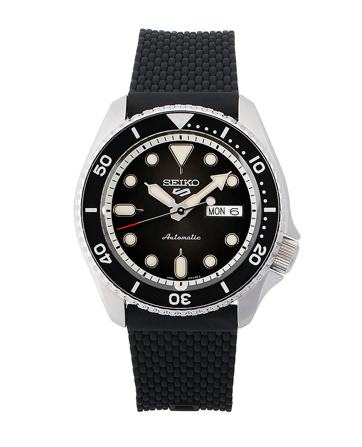 Часы Seiko 5 Sports SRPD73K2 — черный, сталь металл