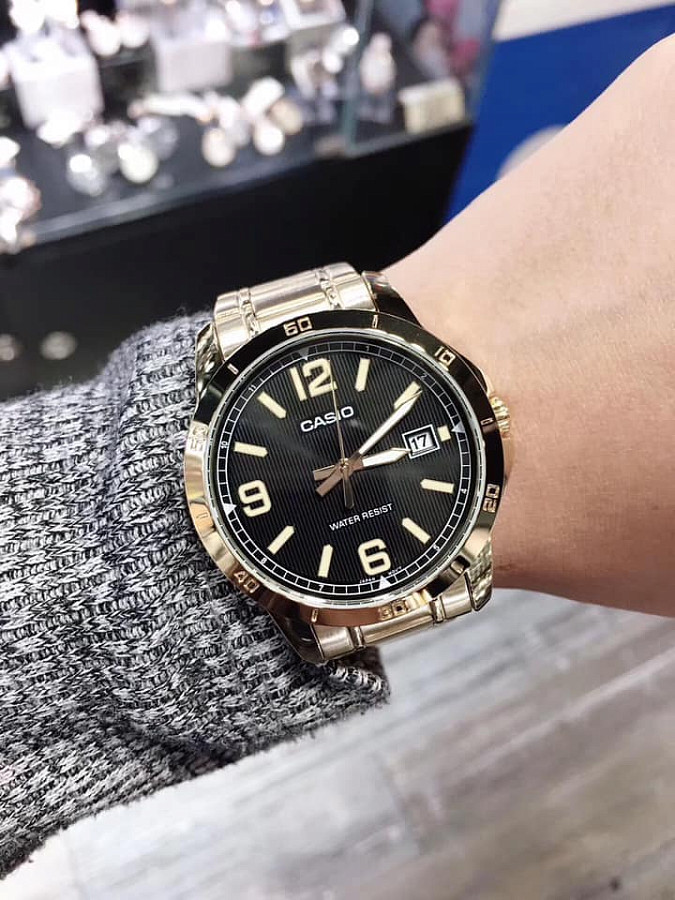 Часы Casio Collection MTP-V004G-1BUDF (MTP-V004G-1B) — кварцевые, сталь металл