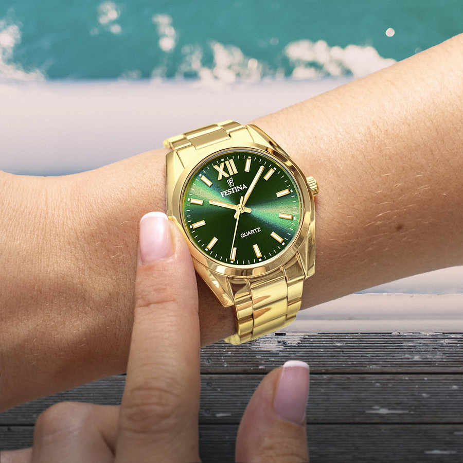 Часы Festina Boyfriend F20640/9 — нержавеющая сталь с позолотой, женские