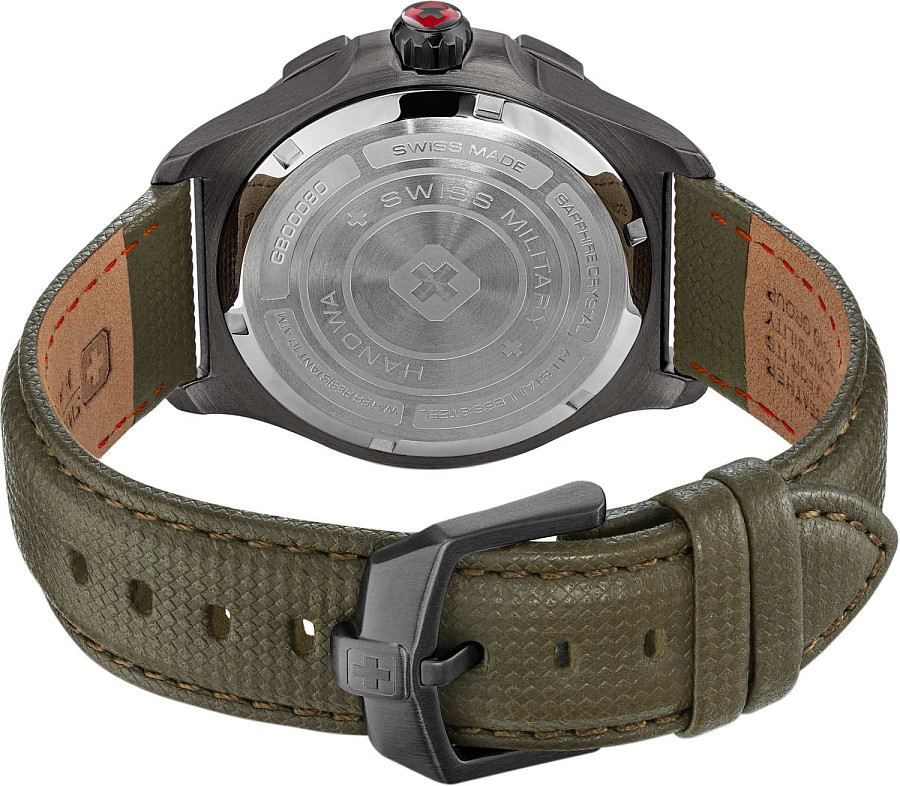 Часы Swiss Military Hanowa Jockworth SMWGB0008040 — кожаный, мужские
