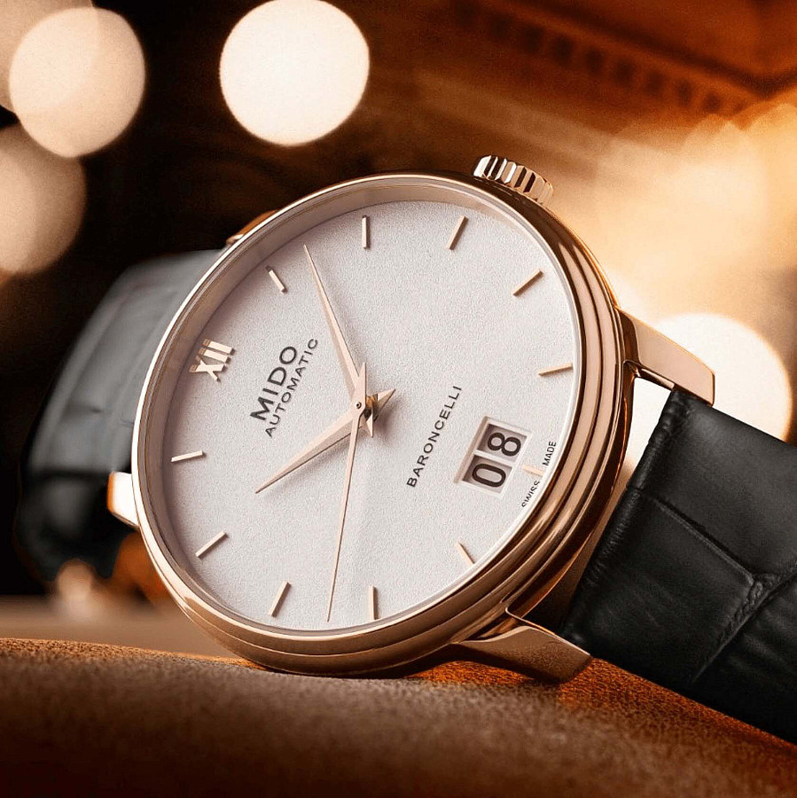 Часы Mido Baroncelli Big Date M027.426.36.018.00 — Швейцария, мужские