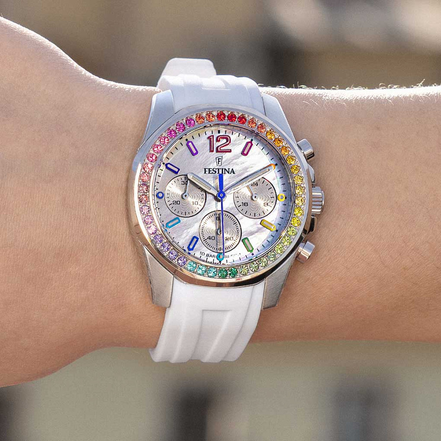 Часы Festina Boyfriend F20610/2 — кварцевые, сталь металл