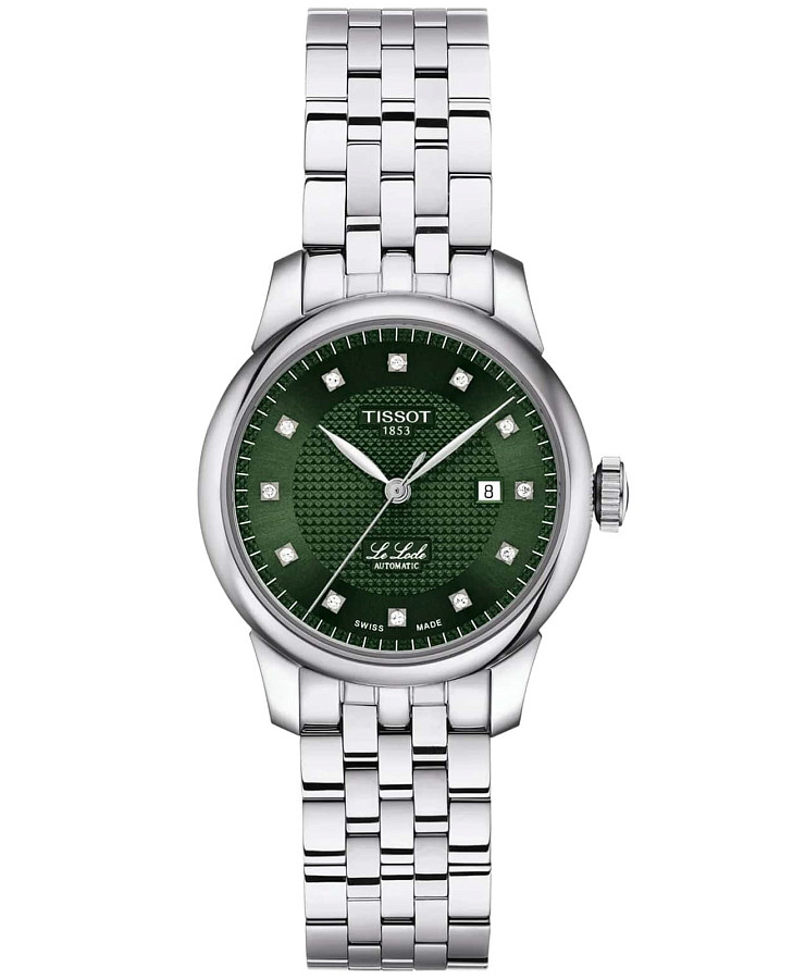 Часы Tissot Le Locle Automatic Lady T006.207.11.096.00 — женские, зеленый