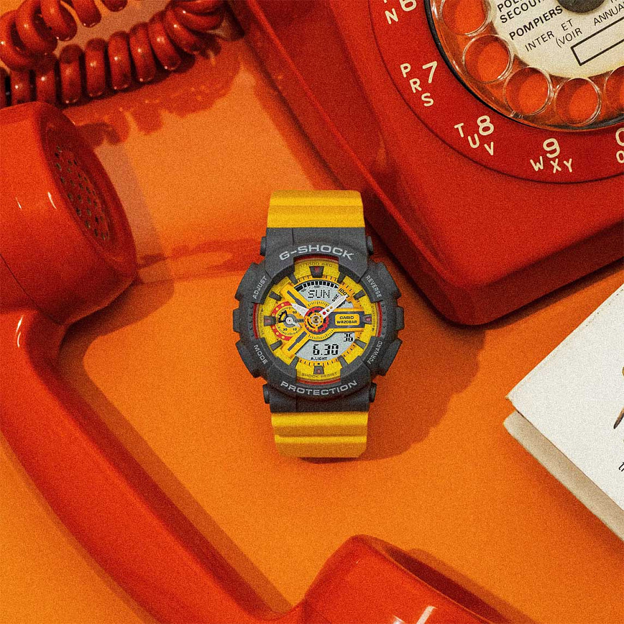 Часы Casio G-Shock GMA-S110Y-9A — женские, пластик