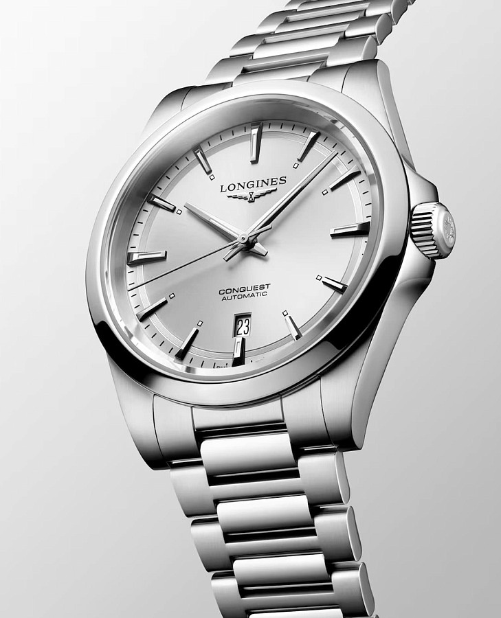 Часы Longines Conquest L3.830.4.72.6 — серебристый, сталь металл