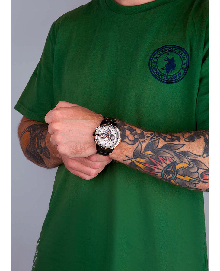 Часы Slazenger Multifunction SL.09.2035.2.03 — мужские, суперметалл с ip покрытием