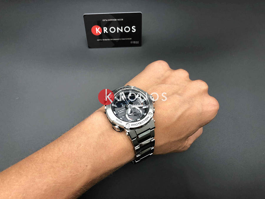 Часы Casio G-Shock GST-B200D-1A — сталь металл, электронные
