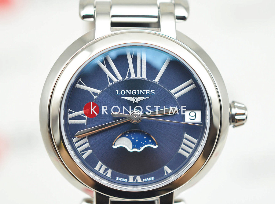 Часы Longines PrimaLuna L8.115.4.91.6 — сталь металл, Швейцария