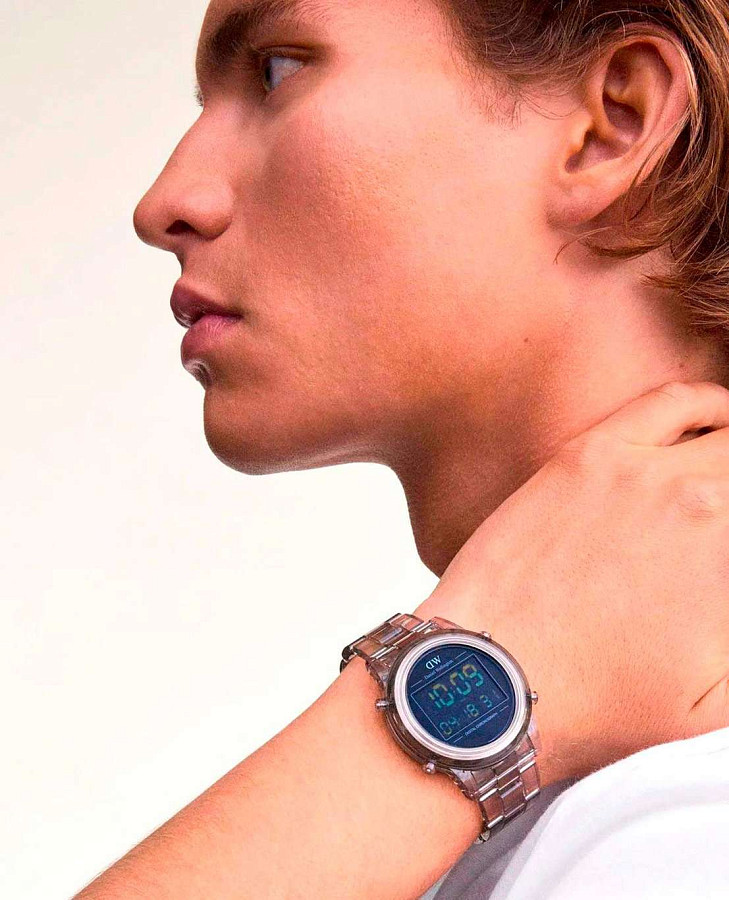 Часы Daniel Wellington Retro Digital DW00100766 — кварцевые, сталь металл пластик