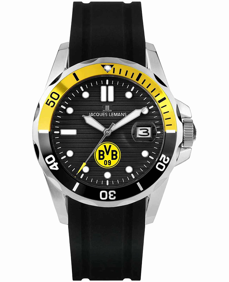 Часы Jacques Lemans Borussia Dortmund BVB-07 — мужские, черный