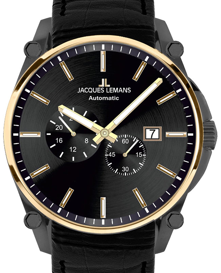 Часы Jacques Lemans Derby 1-2200D — механические, металл сталь