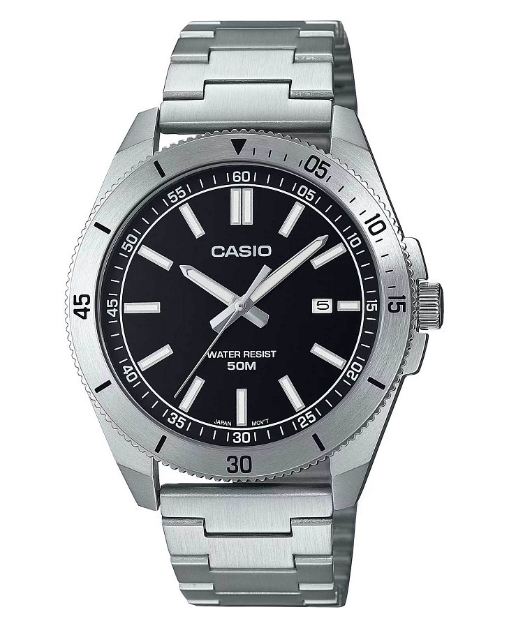 Часы Casio Collection MTP-B155D-1EV — мужские, черный