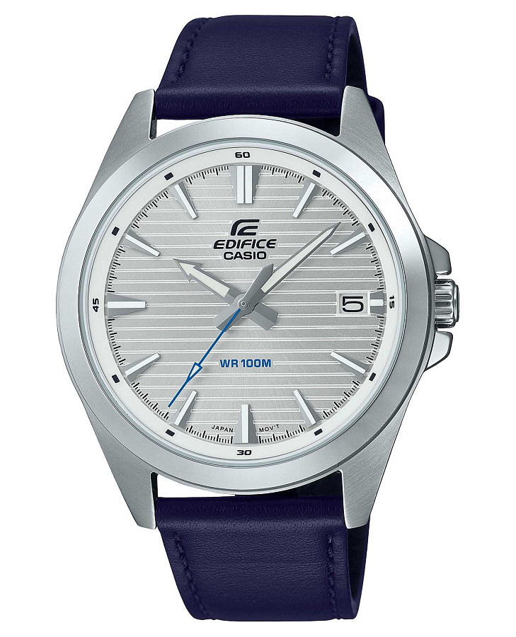 Часы Casio Edifice EFV-140L-7A — мужские, серебристый