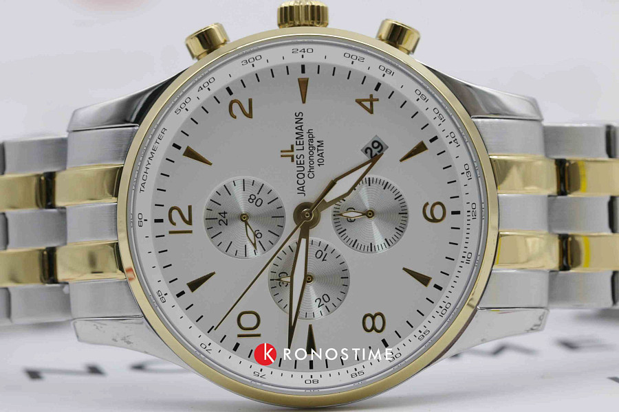Часы Jacques Lemans 1-1844ZH — сталь с ip покрытием, мужские