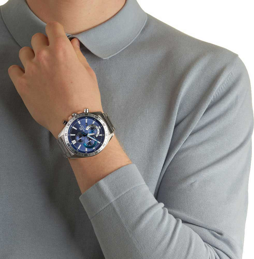 Часы Casio Edifice EFV-620D-2AVUDF (EFV-620D-2A) — кварцевые, металл сталь
