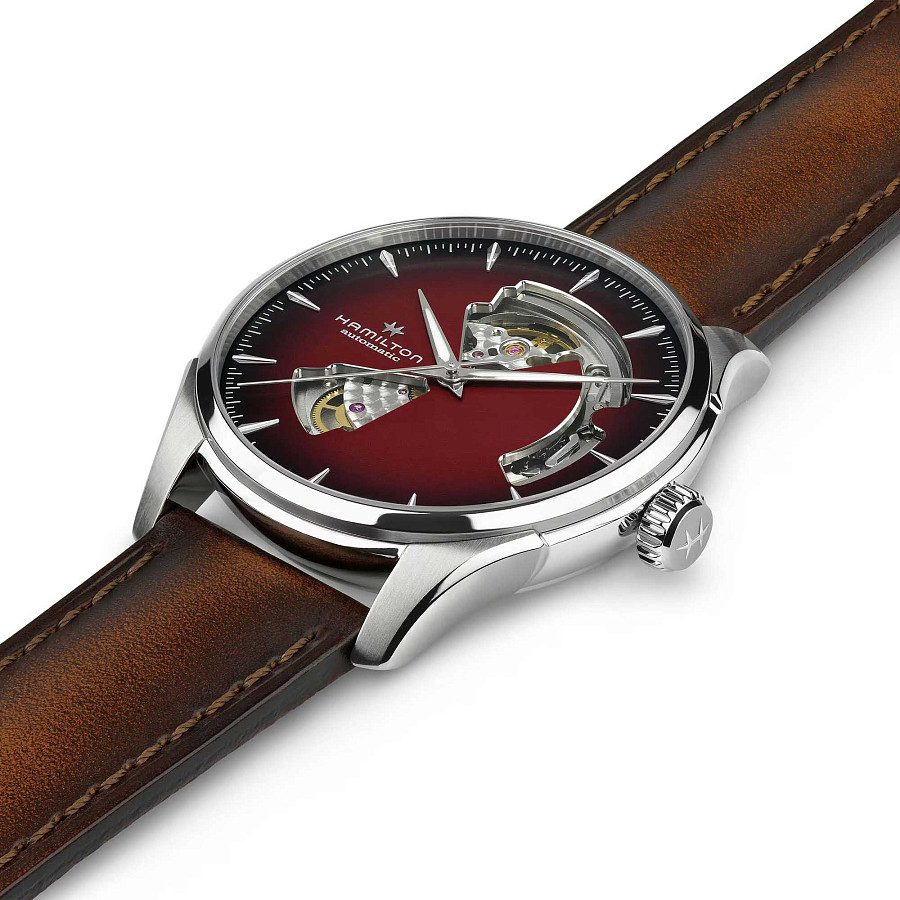 Часы Hamilton Jazzmaster Open Heart Auto H32675570 — механические, сталь металл