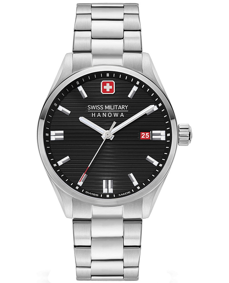 Часы Swiss Military Hanowa Roadrunner SMWGH2200101 — мужские, черный