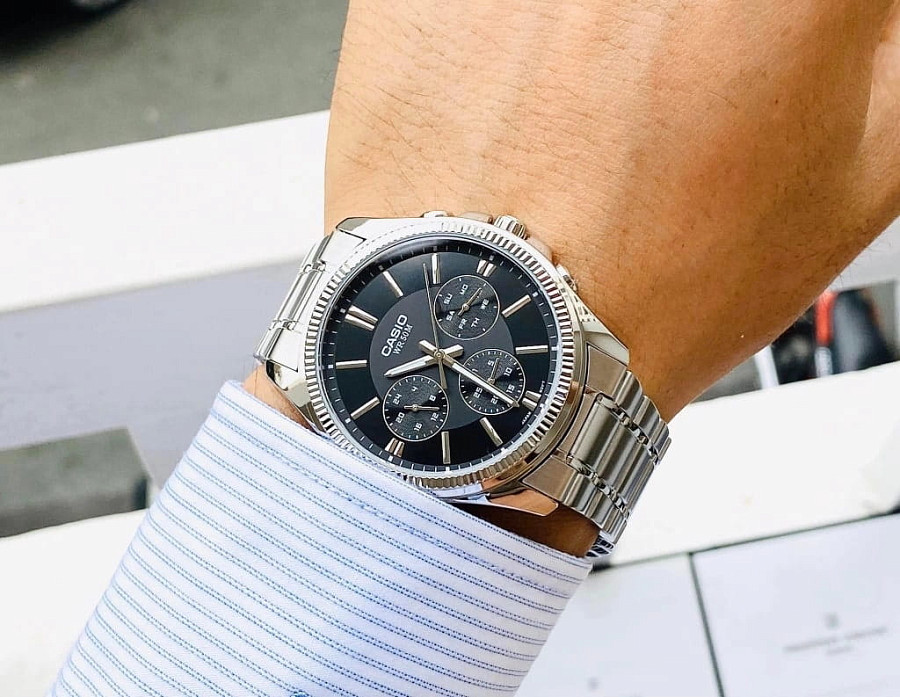 Часы Casio Collection MTP-1375D-1A (MTP-1375D-1A) — нержавеющая сталь, мужские