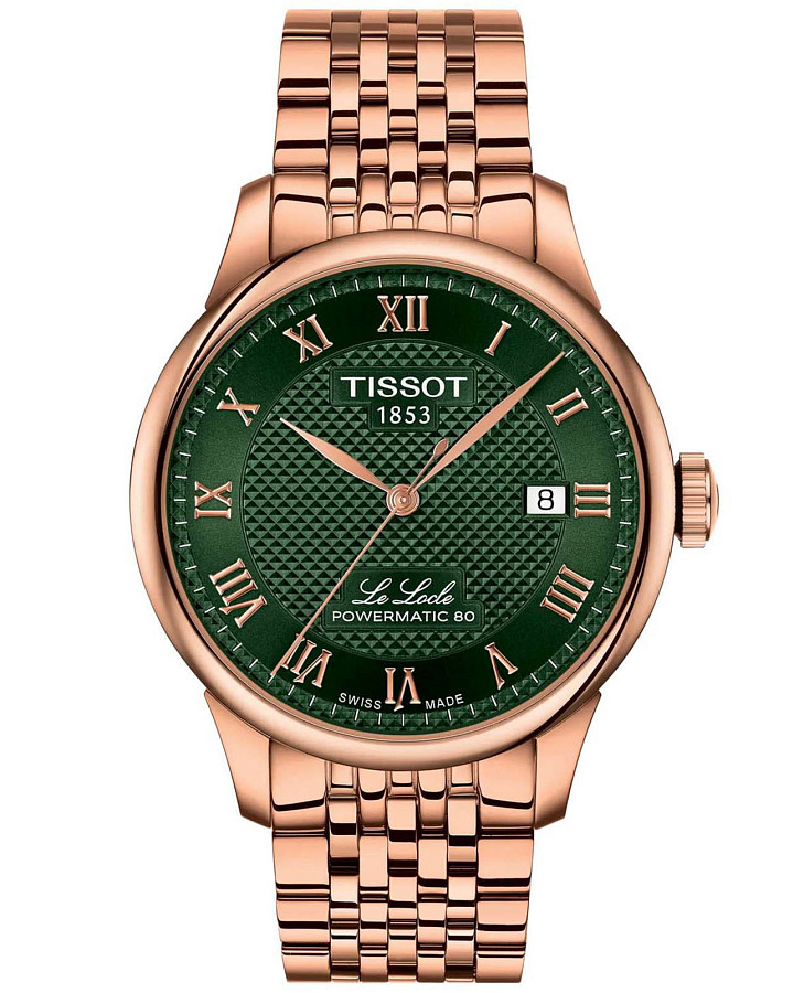 Часы Tissot Le Locle T006.407.33.093.00 — мужские, зеленый