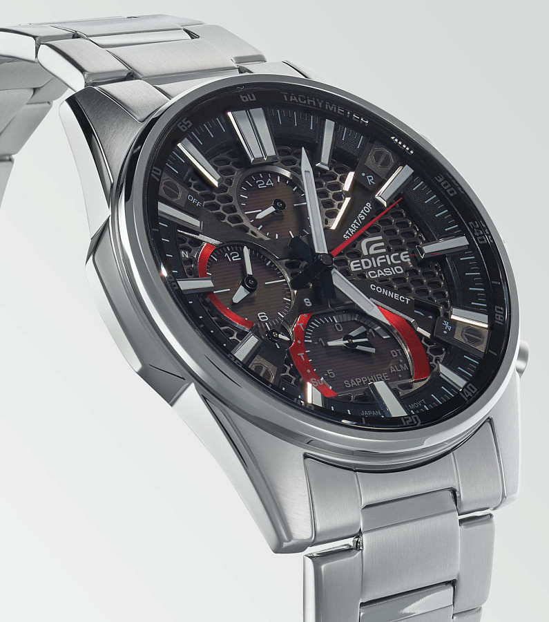 Часы Casio Edifice EQB-1200D-1A — нержавеющая сталь, мужские