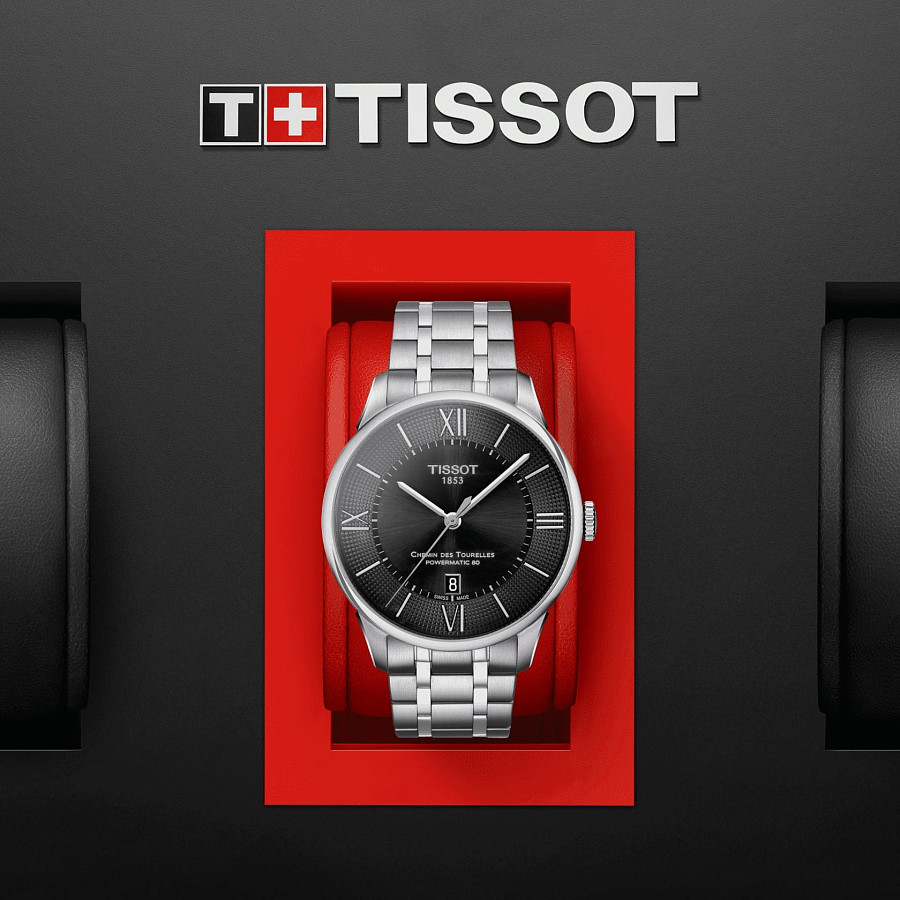 Часы Tissot Chemin des Tourelles Powermatic 80 T099.407.11.058.00 — нержавеющая сталь, мужские