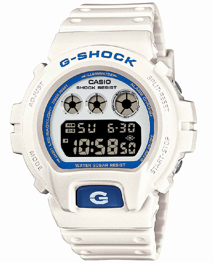 Часы Casio G-Shock DW-6900HDS-7 — мужские, белый