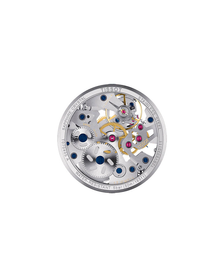 Часы Tissot T-Complication Squelette Mechanical T070.405.16.411.00 — артикул T0704051641100